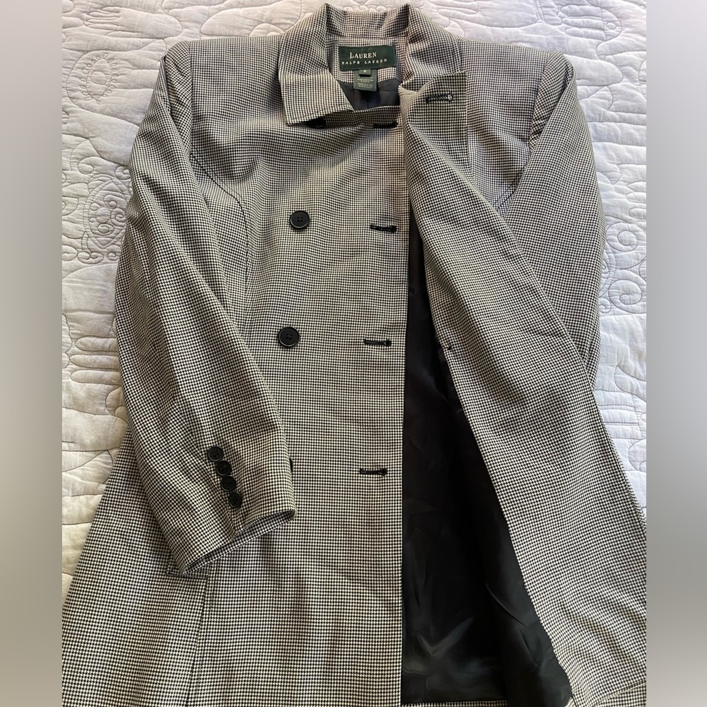 Ralph Lauren Herringbone Pattern Blazer